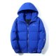 Men's Down Regular Coat Regular Fit Jacket Solid Colored Blue Black Red / White Duck Down