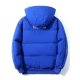 Men's Down Regular Coat Regular Fit Jacket Solid Colored Blue Black Red / White Duck Down