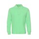 Long sleeved cotton polo shirt