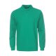 Long sleeved cotton polo shirt