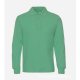 Long sleeved cotton polo shirt