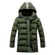 Men's Coat Going out Casual / Daily Winter Coat Regular Fit Jacket Long Sleeve non-printing Color Block Light Gray Black Army Gr