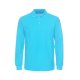 Long sleeved cotton polo shirt